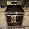 Lhasa Apso in Sunflowers Kitchen Towel Dish Cloths Guest Hand Towel Decorative Bathroom Towel for Face,Tea, Dishcloth, Kitchen and Bath