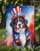Bernese Mountain Dog Patriotic American Garden Flag Mailbox Flag Decorative Yard Flag Banner Outside Patio Artwork Yard Flower Beds, Garden Size, Mult