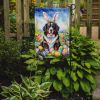Bernese Mountain Dog Easter Egg Hunt Garden Flag Mailbox Flag Decorative Yard Flag Banner Outside Patio Artwork Yard Flower Beds, Garden Size, Multico
