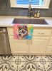 Keeshond Hippie Dawg Kitchen Towel Dish Cloths Guest Hand Towel Decorative Bathroom Towel for Face,Tea, Dishcloth, Kitchen and Bath