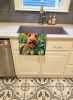 Irish Terrier in Sunflowers Kitchen Towel Dish Cloths Guest Hand Towel Decorative Bathroom Towel for Face,Tea, Dishcloth, Kitchen and Bath