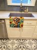 Tibetan Mastiff in Sunflowers Kitchen Towel Dish Cloths Guest Hand Towel Decorative Bathroom Towel for Face,Tea, Dishcloth, Kitchen and Bath