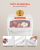 4.5Gal/20Lx2 Large Ingredient Storage Container Airtight Kitchen Flour Bin