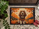 NEW Cocker Spaniel Fall Doormat Front Door Mat Indoor Outdoor Rugs for Entryway, Non Slip Washable Low Pile, 18H X 27W
