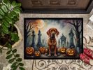 NEW Vizsla Spooky Halloween Doormat Front Door Mat Indoor Outdoor Rugs for Entryway, Non Slip Washable Low Pile, 18H X 27W