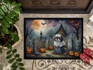 NEW Shih Tzu Spooky Halloween Doormat Front Door Mat Indoor Outdoor Rugs for Entryway, Non Slip Washable Low Pile, 18H X 27W