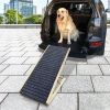 Dog Ramp for Bed, Extra Wide Excellent Traction, Pet Ramp for Small Dogs to Get on Couch Car, Non-Slip Rubber Surface, 16" Wide Hold up to 80lb, Adjus