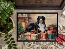 NEW Bernese Mountain Dog Cozy Christmas Doormat Front Door Mat Indoor Outdoor Rugs for Entryway, Non Slip Washable Low Pile, 18H X 27W