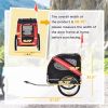 Aosom Dog Bike Trailer, Red & Black Pet Cart Wagon, Large Wheels for Off-Road Adventures with Your Pet