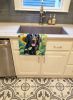 Flat-Coated Retriever in Sunflowers Kitchen Towel Dish Cloths Guest Hand Towel Decorative Bathroom Towel for Face,Tea, Dishcloth, Kitchen and Bath