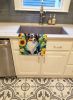 Papillon in Sunflowers Kitchen Towel Dish Cloths Guest Hand Towel Decorative Bathroom Towel for Face,Tea, Dishcloth, Kitchen and Bath