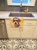 Airedale Terrier Hippie Dawg Kitchen Towel Dish Cloths Guest Hand Towel Decorative Bathroom Towel for Face,Tea, Dishcloth, Kitchen and Bath