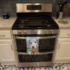 Bedlington Terrier Luau Kitchen Towel Dish Cloths Guest Hand Towel Decorative Bathroom Towel for Face,Tea, Dishcloth, Kitchen and Bath