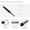 PawHut Dog Agility Training Equipment with 9.8' Tunnel & Canine Whistle, Dog Obstacle Course for Backyard with Pause Box, Includes Dog Agility Tunnel,