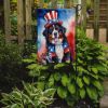 Bernese Mountain Dog Patriotic American Garden Flag Mailbox Flag Decorative Yard Flag Banner Outside Patio Artwork Yard Flower Beds, Garden Size, Mult