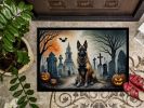 NEW Belgian Malinois Spooky Halloween Doormat Front Door Mat Indoor Outdoor Rugs for Entryway, Non Slip Washable Low Pile, 18H X 27W