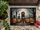 NEW Bloodhound Spooky Halloween Doormat Front Door Mat Indoor Outdoor Rugs for Entryway, Non Slip Washable Low Pile, 18H X 27W