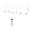 Adjustable Dog Agility Training Obstacle Set with Weaves Poles and Storage Bag for Pet Dogs Outdoor Games Exercise White