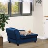 PawHut Luxury Fancy Dog Bed for Small Dogs with Hidden Storage, Small Dog Couch with Soft 3" Foam, Dog Sofa Bed, Cushy Dog Bed, Modern Pet Furniture f