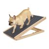 Dog Ramp for Bed, Extra Wide Excellent Traction, Pet Ramp for Small Dogs to Get on Couch Car, Non-Slip Rubber Surface, 17" Wide Hold up to 80lb, Adjus