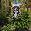 Bernese Mountain Dog in Sunflowers Garden Flag Mailbox Flag Decorative Yard Flag Banner Outside Patio Artwork Yard Flower Beds, Garden Size, Multicolo