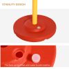 PawHut 3PCs Dog Agility Training Equipment, Outdoor Obstacle Course Starter Kit with Hoop, Hurdle, Weave Poles and Carrying Bag