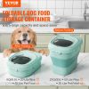 VEVOR Collapsible Dog Food Storage Container, 50 lbs Capacity Large Dispenser Bin with Attachable Casters, Airtight Lid Kitchen Rice Cereal Flour Bin,