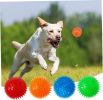 petizer 3-Pack 3.5' Squeaky Dog Toy Balls, Floating Dog Pool Balls, Spiky Dog Balls Water Toys, Durable Interactive Fetch Toys for Puppy