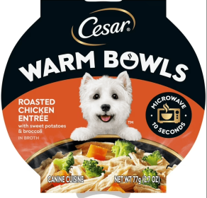 Cesar Warm Bowls Wet Dog Food Roasted Chicken Entrée, 2.7 Oz. Tray (flex370411Ent: Cesar Warm Bowls Wet Dog)