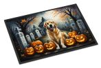 NEW Golden Retriever Spooky Halloween Doormat Front Door Mat Indoor Outdoor Rugs for Entryway, Non Slip Washable Low Pile, 18H X 27W