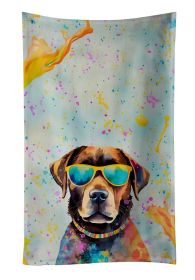 Chocolate Labrador Hippie Dawg Kitchen Towel Dish Cloths Guest Hand Towel Decorative Bathroom Towel for Face,Tea, Dishcloth, Kitchen and Bath (Default: Default)