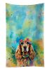 Cocker Spaniel Hippie Dawg Kitchen Towel Dish Cloths Guest Hand Towel Decorative Bathroom Towel for Face,Tea, Dishcloth, Kitchen and Bath