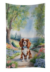 Cavalier Spaniel Spring Path Kitchen Towel Dish Cloths Guest Hand Towel Decorative Bathroom Towel for Face,Tea, Dishcloth, Kitchen and Bath (Default: Default)