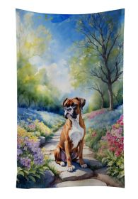 Boxer Spring Path Kitchen Towel Dish Cloths Guest Hand Towel Decorative Bathroom Towel for Face,Tea, Dishcloth, Kitchen and Bath (Default: Default)