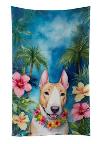 NEW English Bull Terrier Luau Kitchen Towel Dish Cloths Guest Hand Towel Decorative Bathroom Towel for Face,Tea, Dishcloth, Kitchen and Bath (Default: Default)