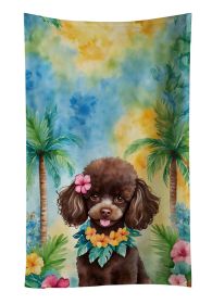 Chocolate Poodle Luau Kitchen Towel Dish Cloths Guest Hand Towel Decorative Bathroom Towel for Face,Tea, Dishcloth, Kitchen and Bath (Default: Default)