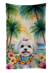 Maltese Luau Kitchen Towel Dish Cloths Guest Hand Towel Decorative Bathroom Towel for Face,Tea, Dishcloth, Kitchen and Bath (Default: Default)