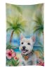 Westie Luau Kitchen Towel Dish Cloths Guest Hand Towel Decorative Bathroom Towel for Face,Tea, Dishcloth, Kitchen and Bath