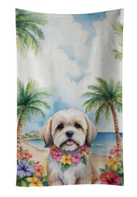 Lhasa Apso Luau Kitchen Towel Dish Cloths Guest Hand Towel Decorative Bathroom Towel for Face,Tea, Dishcloth, Kitchen and Bath (Default: Default)