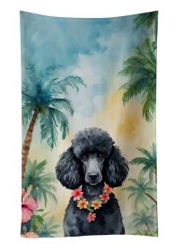 Black Poodle Luau Kitchen Towel Dish Cloths Guest Hand Towel Decorative Bathroom Towel for Face,Tea, Dishcloth, Kitchen and Bath (Default: Default)