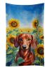 Dachshund in Sunflowers Kitchen Towel Dish Cloths Guest Hand Towel Decorative Bathroom Towel for Face,Tea, Dishcloth, Kitchen and Bath