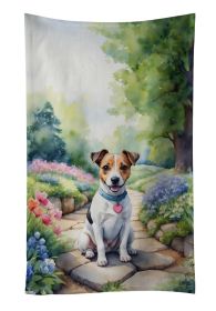 Jack Russell Terrier Spring Path Kitchen Towel Dish Cloths Guest Hand Towel Decorative Bathroom Towel for Face,Tea, Dishcloth, Kitchen and Bath (Default: Default)