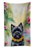 Cairn Terrier Luau Kitchen Towel Dish Cloths Guest Hand Towel Decorative Bathroom Towel for Face,Tea, Dishcloth, Kitchen and Bath