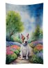 NEW English Bull Terrier Spring Path Kitchen Towel Dish Cloths Guest Hand Towel Decorative Bathroom Towel for Face,Tea, Dishcloth, Kitchen and Bath