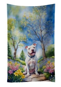 NEW Pit Bull Terrier Spring Path Kitchen Towel Dish Cloths Guest Hand Towel Decorative Bathroom Towel for Face,Tea, Dishcloth, Kitchen and Bath (Default: Default)