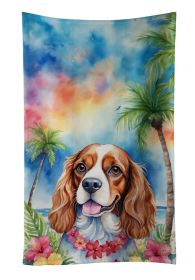 Cavalier Spaniel Luau Kitchen Towel Dish Cloths Guest Hand Towel Decorative Bathroom Towel for Face,Tea, Dishcloth, Kitchen and Bath (Default: Default)