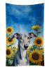 Greyhound in Sunflowers Kitchen Towel Dish Cloths Guest Hand Towel Decorative Bathroom Towel for Face,Tea, Dishcloth, Kitchen and Bath