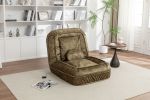 Upholstered Human Dog Bed for Adult & Pets,with 5 Adjustable Position &Massage Pillow, Bean Bag floor sofa with 2 Soft Pillows