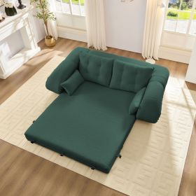 Human Dog Bed, Lazy Sofa Couch, 78.7" Multi-Functional Foldable Sofa Bed, 3-in-1 Teddy Fabric Foam-Filled Sleeper Sofa Bed for Living Room,Guest Bed,P (Color: as Pic)