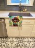 Chocolate Poodle Luau Kitchen Towel Dish Cloths Guest Hand Towel Decorative Bathroom Towel for Face,Tea, Dishcloth, Kitchen and Bath
